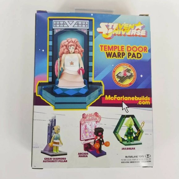 Steven Universe Rose Quartz Temple Door Warp Pad Building Set McFarlane New - Picture 2 of 12